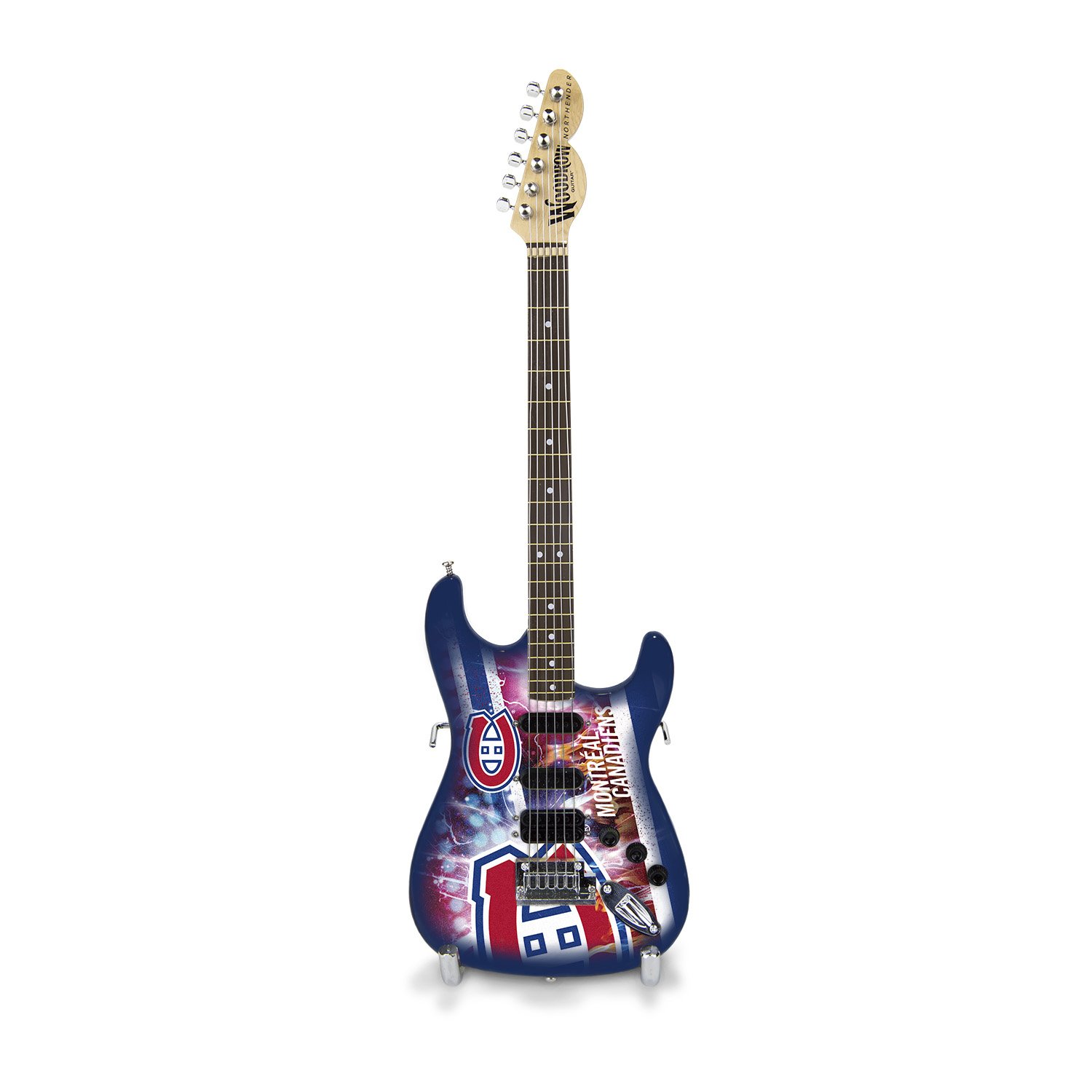The Sports Vault NHL Unisex Woodrow Guitar NHL Collectible Mini NorthEnder Guitar