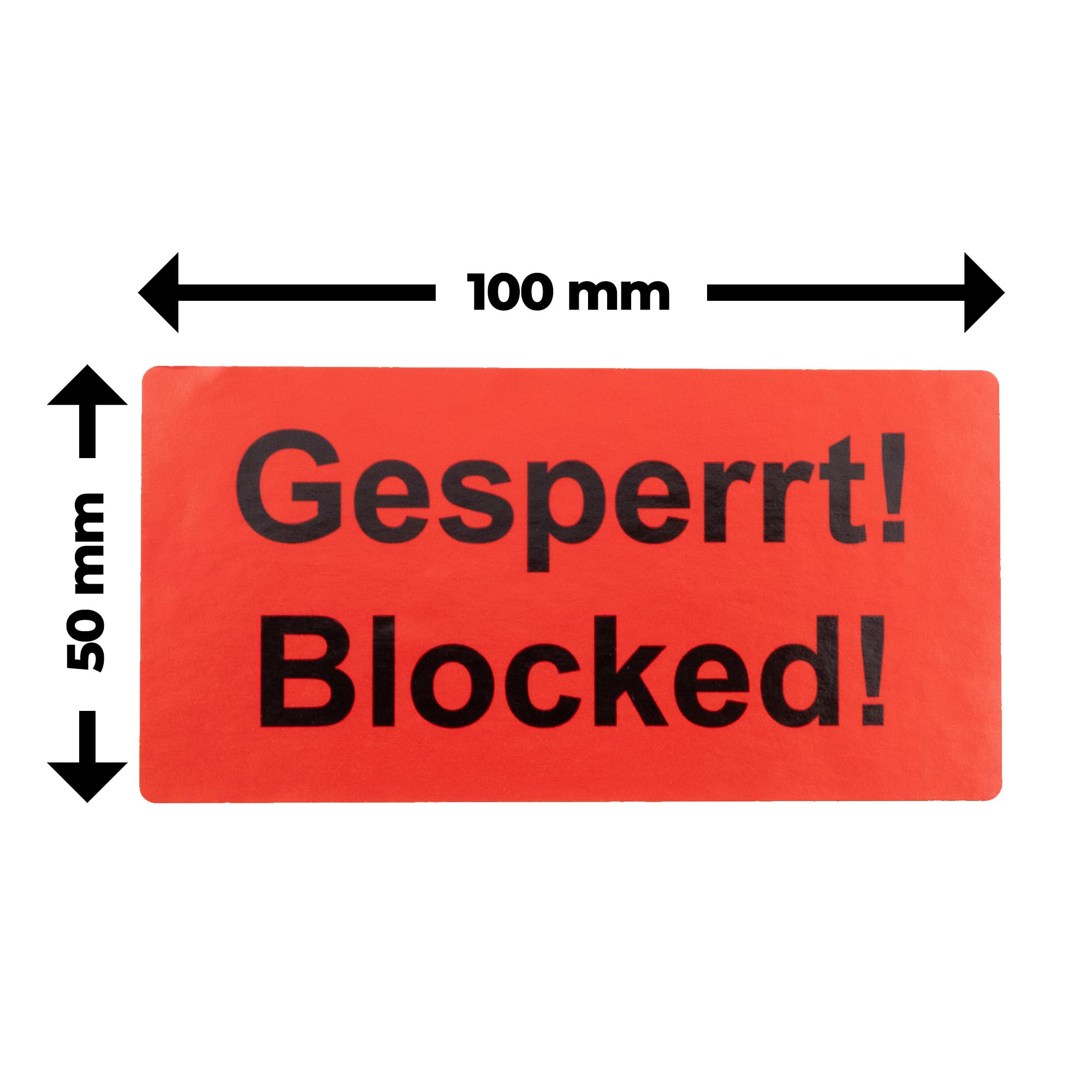Image secondaire de Étiquettes d'Avertissement Adhésives MD Labels - 100x50 mm, 500 pièces