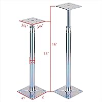 Vista 2 de Gato de soporte ajustable para el piso, gatos de vigueta de poste, mini gato de tornillo - poste de 13 a 16 pulgadas (4 paquetes)