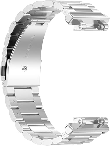 Miniatura 3 de TenCloud Paquete de 2 correas para reloj T-Rex 2 compatibles con Amazfit T-Rex 2, de acero inoxidable sólido, correas de reloj de metal para Amazfit