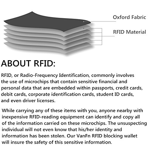 Image of VanFn RFID Travel Passport Wallet, Family Passport Holder, Trip Document Organizer P.Travel Series (Grey)