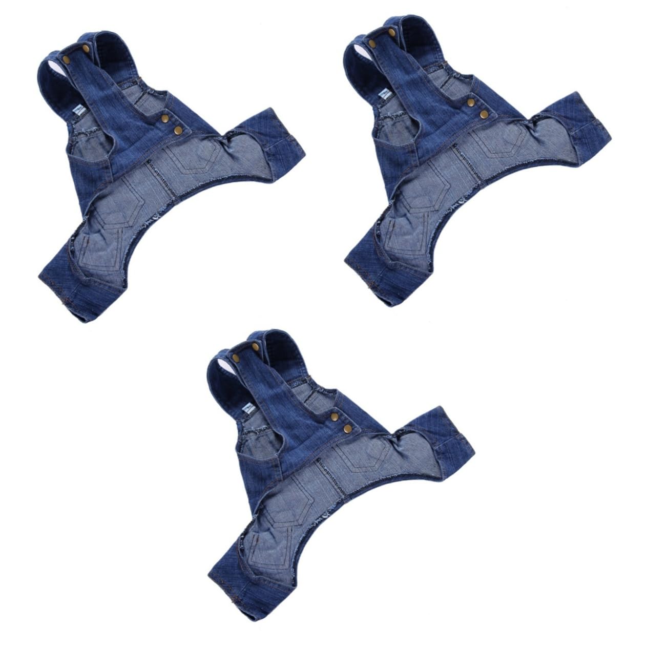 Jean pour chiens BESPORTBLE lot de 3 salopettes en denim cool pour petits chiots taille XXL