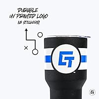 Vista 2 de Gametime Sidekicks Texas - Vaso de 30 onzas color naranja quemado, con licencia oficial, acero inoxidable 18/8, doble pared, aislado al vacío