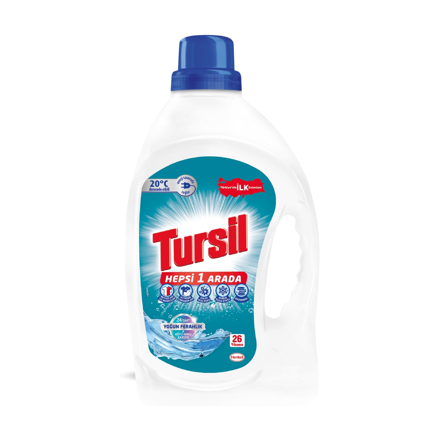 Tursil Yoğun Ferahlık Sıvı Çamaşır Deterjanı 26 Yıkama 1690 ml