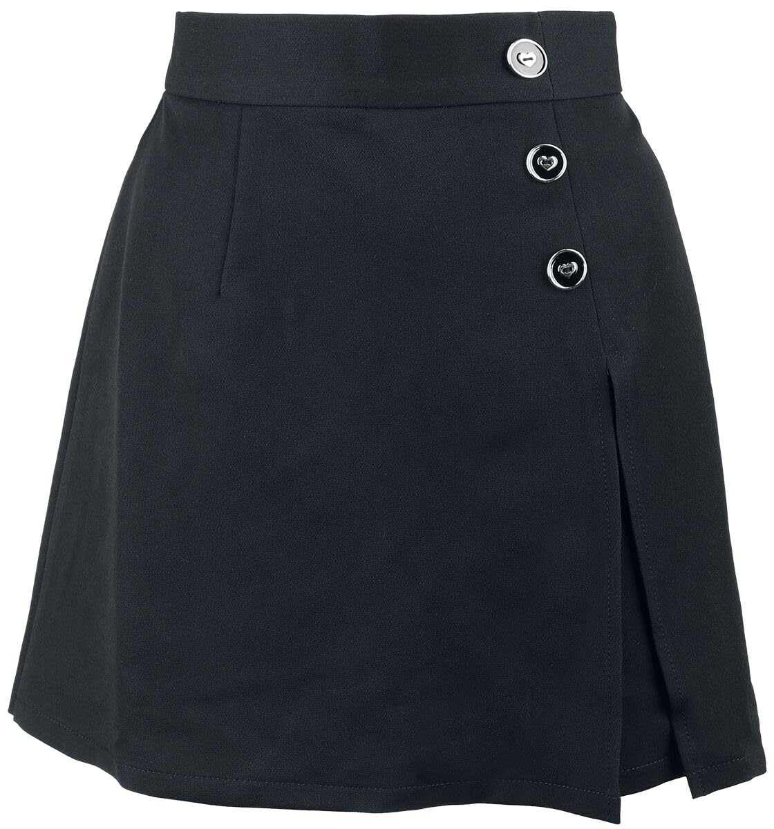 Hell Bunny Women's Black Cooper Skorts Shorts Gothic Punk Rockwear, M