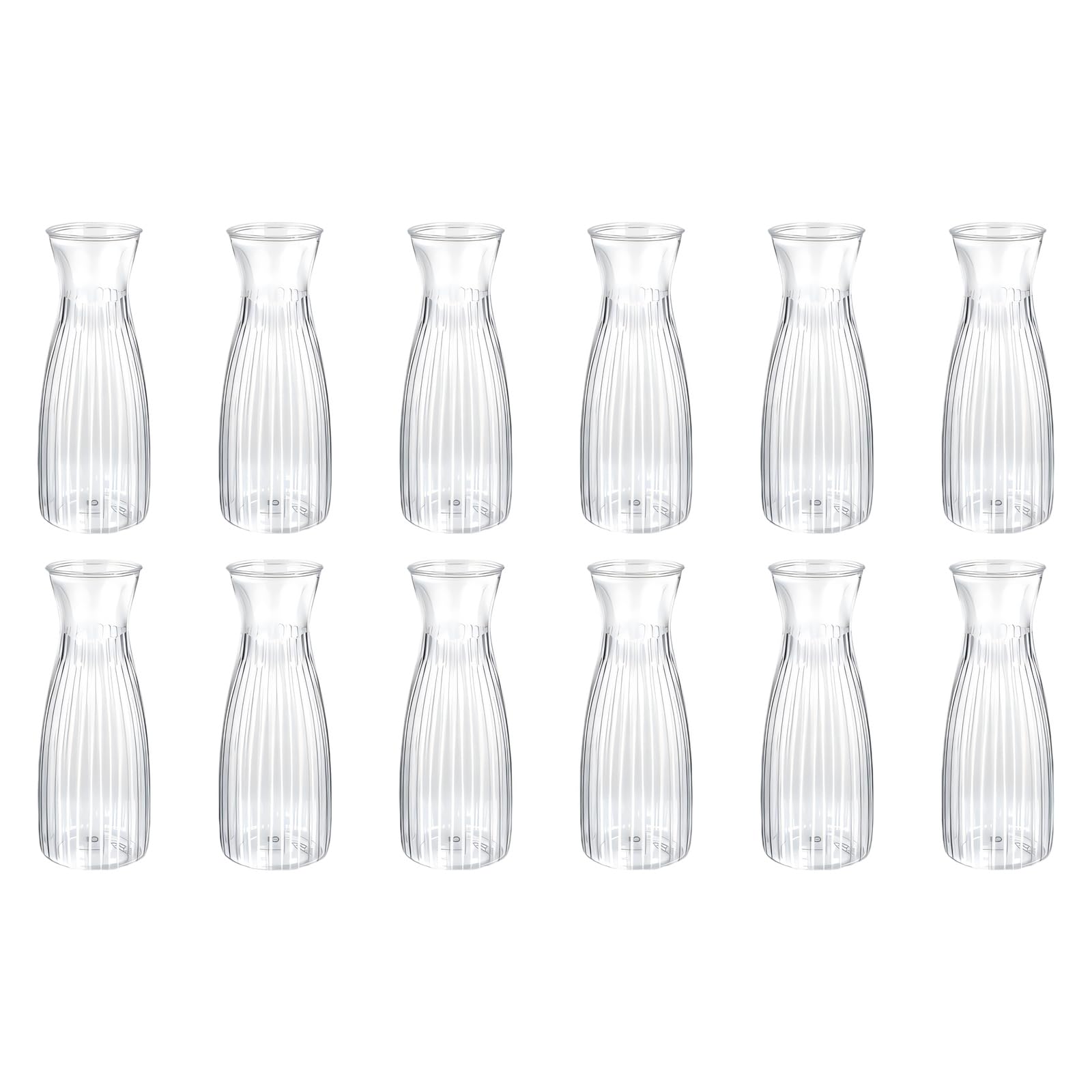 CUNZJIA Vases for Centerpieces Small Clear Buds Vases Bulk Lovely Flower Vase Set for Wedding,Home Decoration,Table Deco