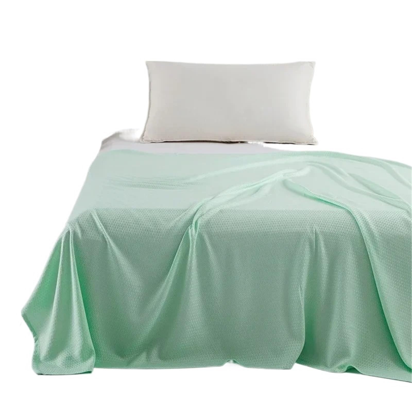 EBzvblxm Cooling Blanket for Summer, Cooling Blanket Summer Plant Fiber Multicolor Multiple Sizes(Green,200x230cm)