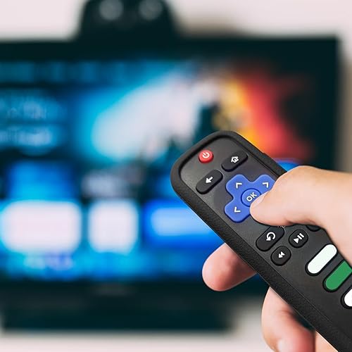 Vista 37 de Funda protectora para control remoto Roku, material de silicona respetuoso con el medio ambiente, a prueba de caídas, a prueba de polvo, lavable