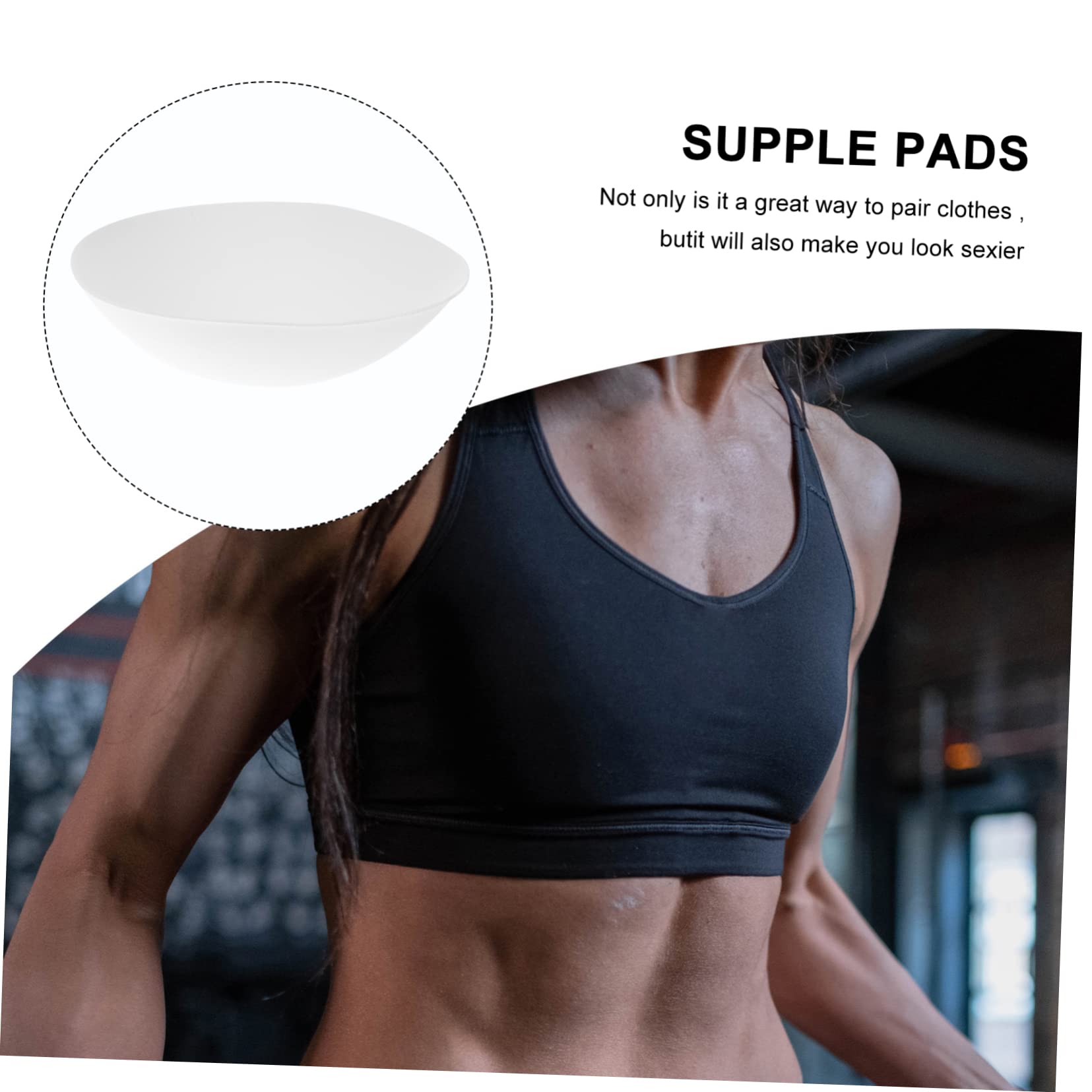 LIFKOME 20pares Inserts De Sujetador De Poliéster Para Mujer Almohadillas Para Pecho Ligeras y Transpirables Para Trajes y Sujetadores Deportivos