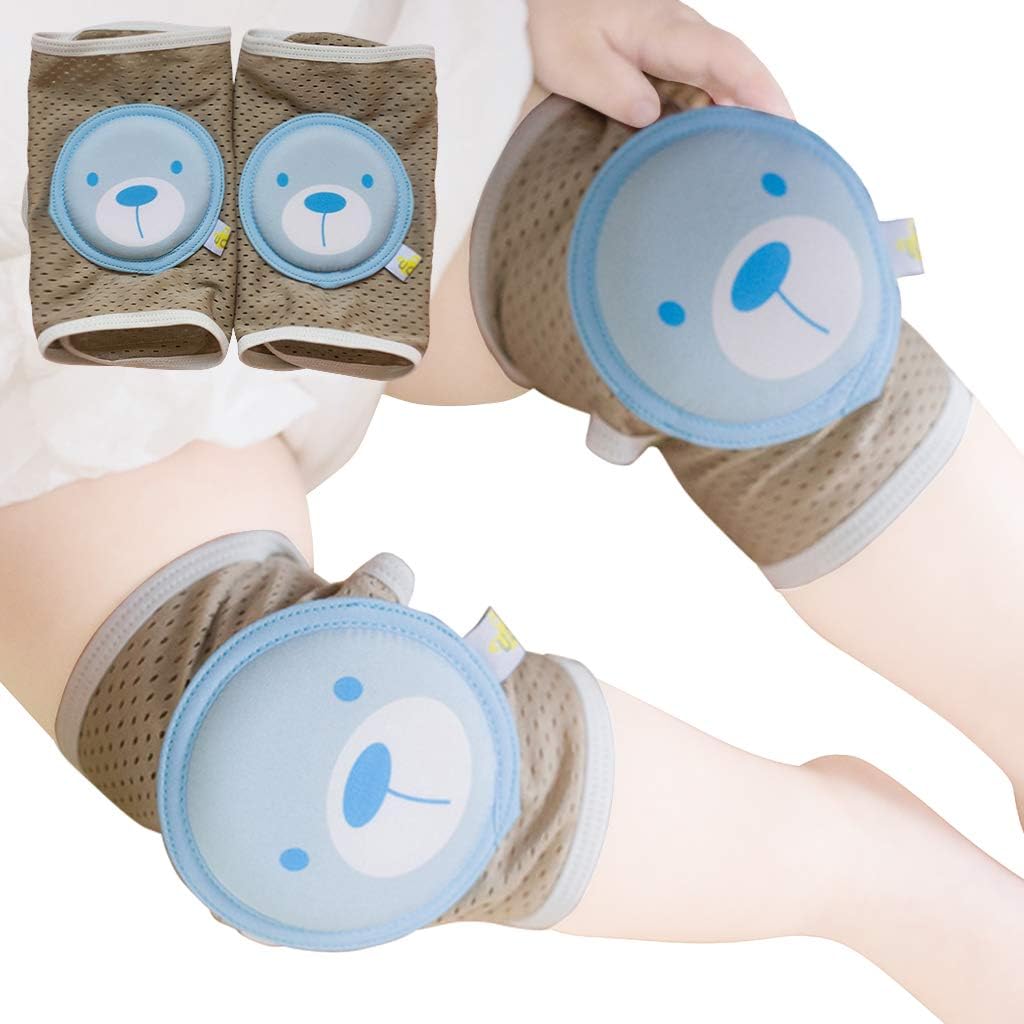 Baby Crawling Knee Pads, Toddler Anti-Slip Elbow Pads, Dual Purpose Safety Protection 2 Pcs