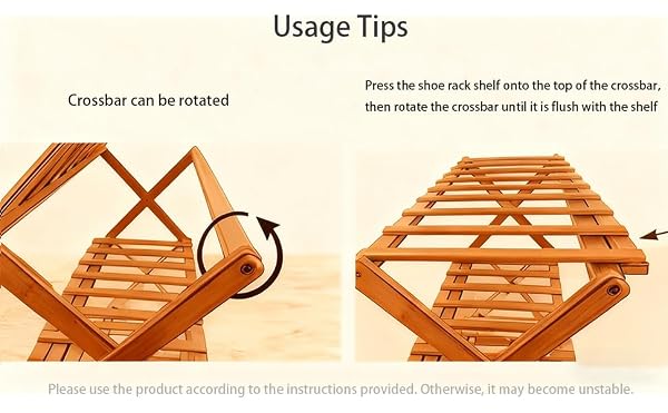 Bamboo Narrow Shoe Rack, Bamboo Foldable Shoes Organizer Free Standing Shelf for Entryway, Closet, Bedroom, Hallway,Multifunctional Shoe Rack-Vertical Shoe Tower (Tawny-8 Tier by Feytvvba - Image 6