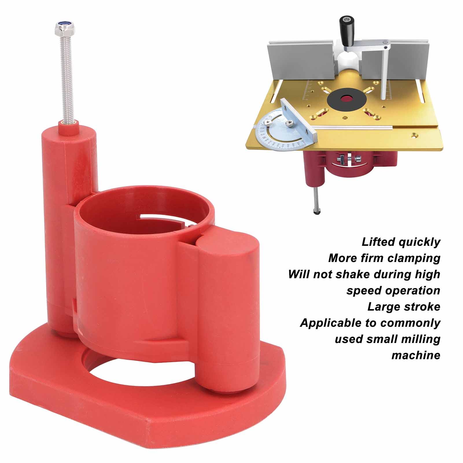 Chrees Base de Elevación Router, de Elevación de Mesa de Fresado Durable para Ranurado Chaflán Trabajo de Madera