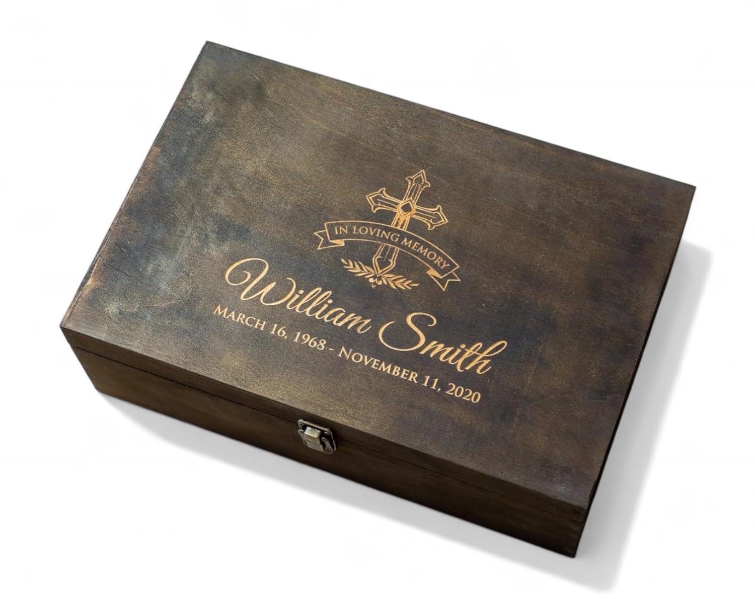 Personalized Memorial Keepsake Box, Sympathy Gift for Loss of Loved One