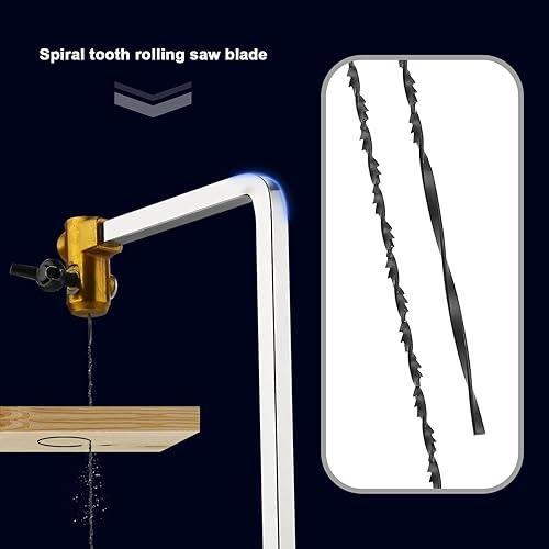 Miniatura 2 de Create idea Juego de 24 hojas de sierra de desplazamiento con dientes en espiral para cortar madera, plástico, corte de madera, modelado,