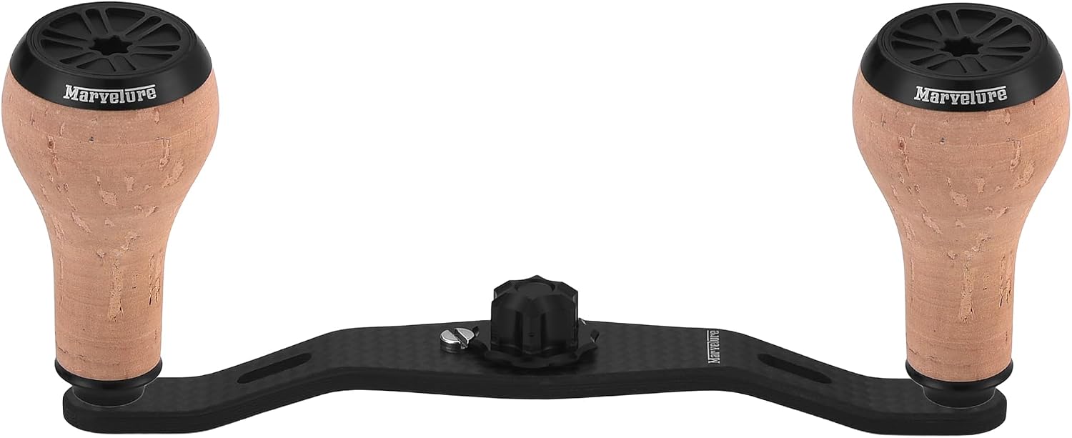 Carbon Fiber Power Handle 3.94'' (100 mm) Compatible for Shimano SLX Tranx Curado, Daiwa Tatula Zillion, Abu Garcia Revo Zata, 13 Fishing Baitcasting Reels