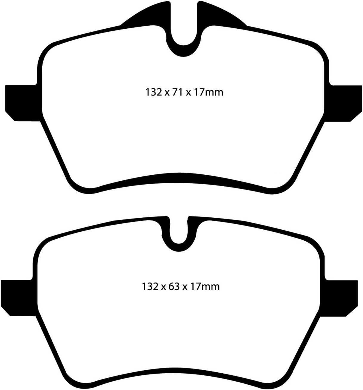 EBC Brakes UD1204 Ultimax OEM Replacement Brake pad