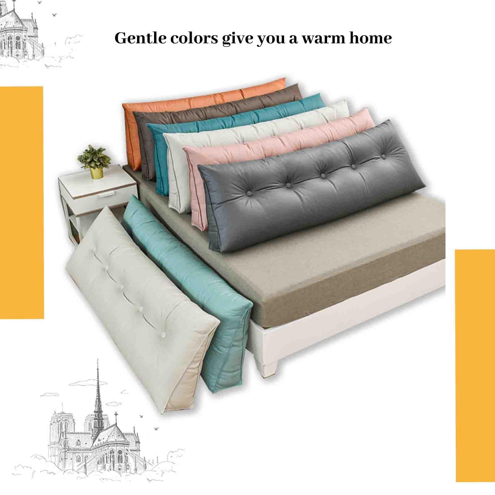 Cuscino Da Lettura Ergonomico Con Braccioli E Collo Staccabile - 75x40x50/58cm - Multifunzione Per Letto E Divano