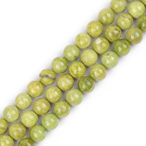 Miniatura 349 de GEM-Inside - Cuentas sueltas de piedra de lava negra natural de 0.315 in para hacer joyas, 15 pulgadas Cordierita de grado A