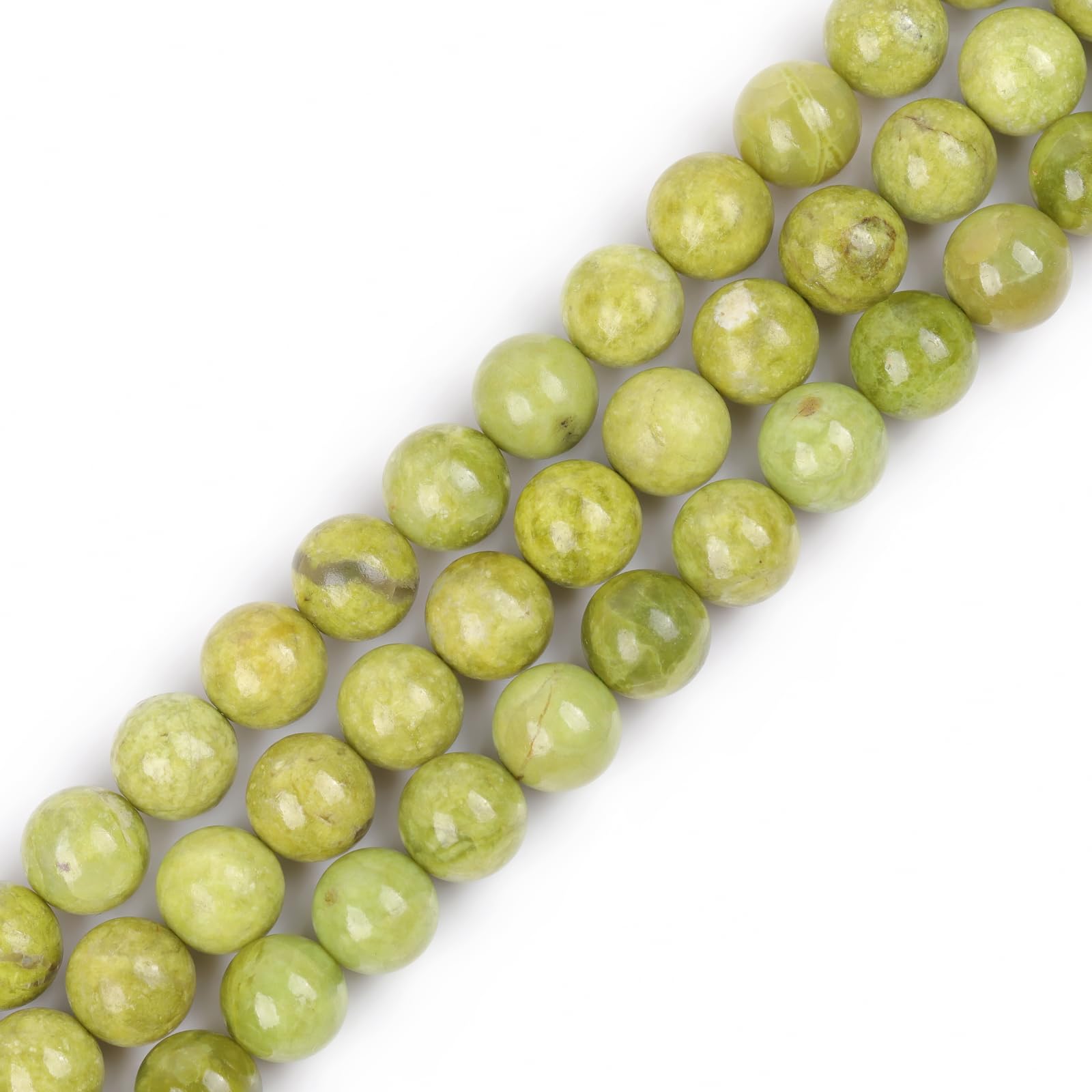 Opale verte perles rondes 12mm pour fabriquer vos propres bracelets bohèmes en perles