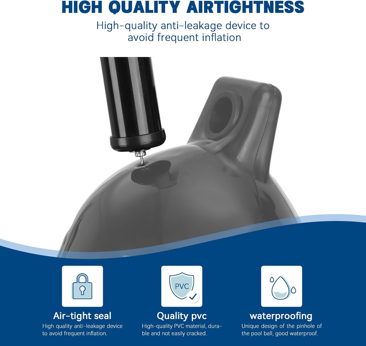 XGeek Boat Fenders 4 Pack,4.5-8.5 Inch Boat Bumpers for Boats Up to 35ft,Docking Protection with 4 Ropes,Ideal for Pontoon Boats