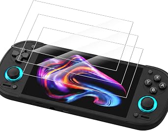 Hianjoo 3 Pcs Screen Protector Compatible with Retroid Pocket 6 Handheld Console, Tempered Glass [HD Clarity] [9 Hardness] [Anti-Scratch] [Easy Installation]