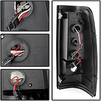 Vista 2 de ACANII - Para luces traseras LED Blk 2003-2006 Chevy Silverado 1500 izquierda+derecha 03 04 05 06