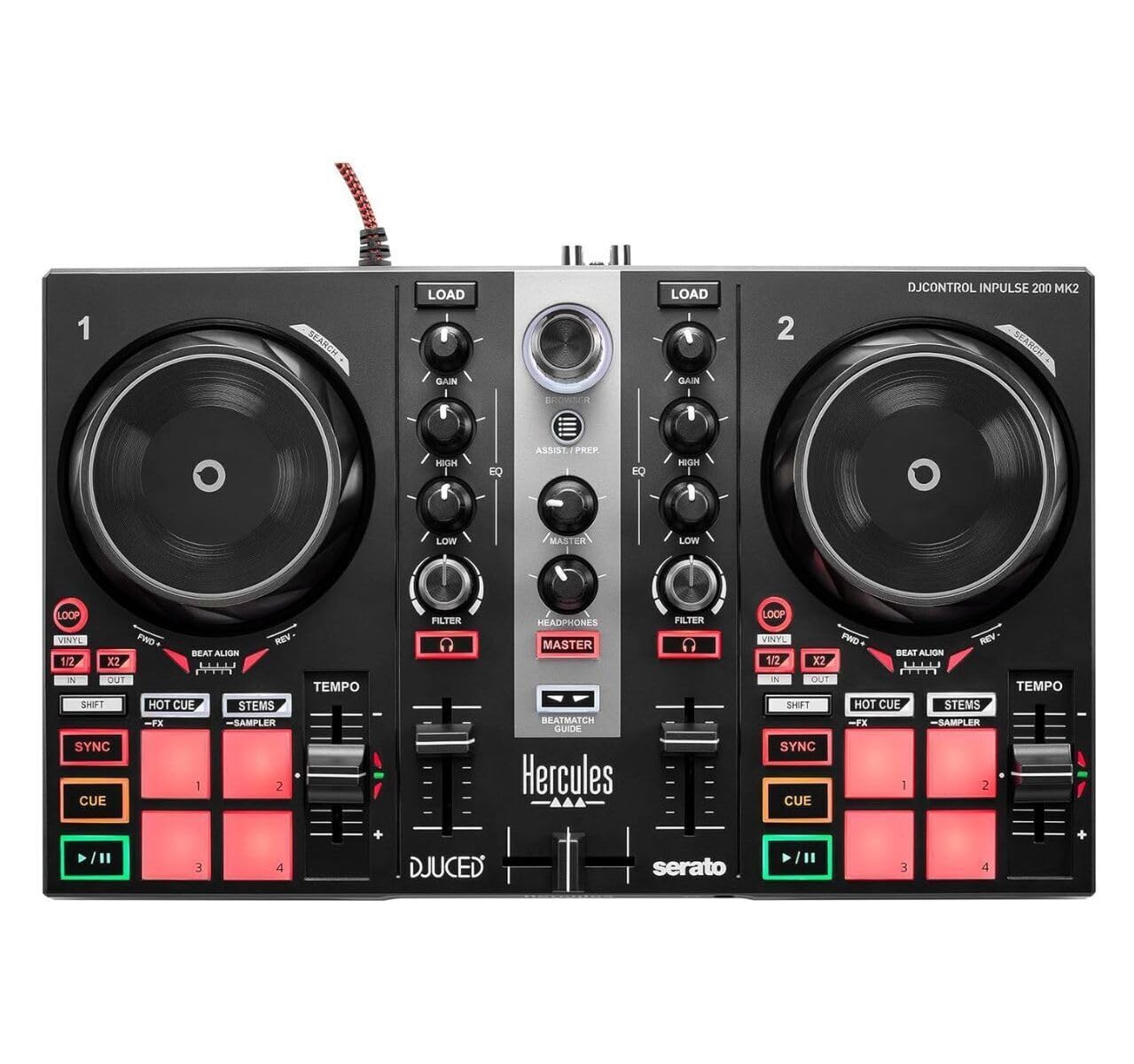 Kit DJ Hercules MK II Controller Headphones Speaker - Dettaglio