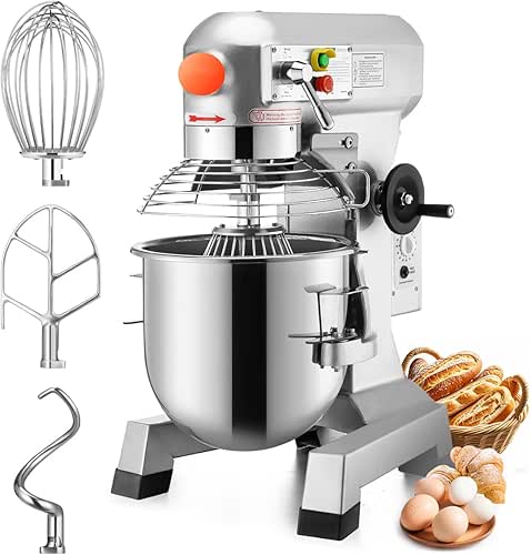 Happybuy 15Qt Commercial Food Mixer with Timing Function， Commercial Mixer