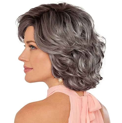 Vista 27 de Gabor Hairuwear - Peluca rizada de barril de longitud media Blushing Beauty, gorra de tamaño medio, GL12-14 moca