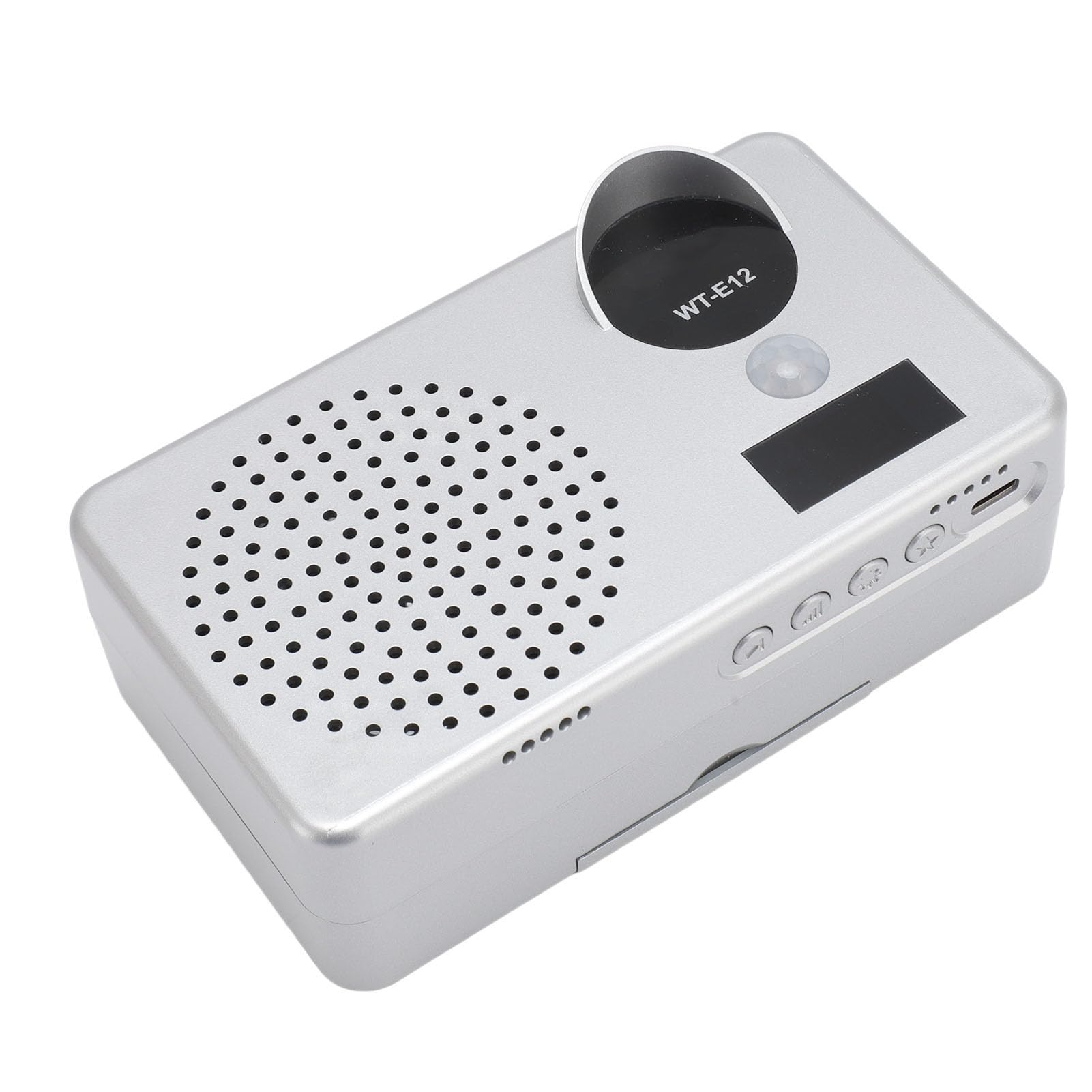 Alarma del Sensor de Movimiento Infrarrojo, Alarma del Sensor de Movimiento 100-240 V Personalizado para Sitios Construcción (Enchufe de la UE)