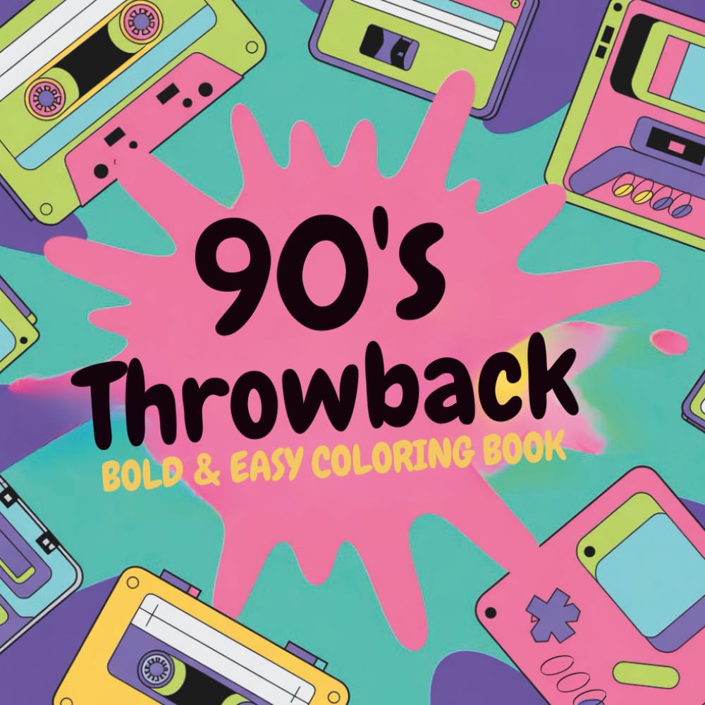 90's Throwback Coloring Book