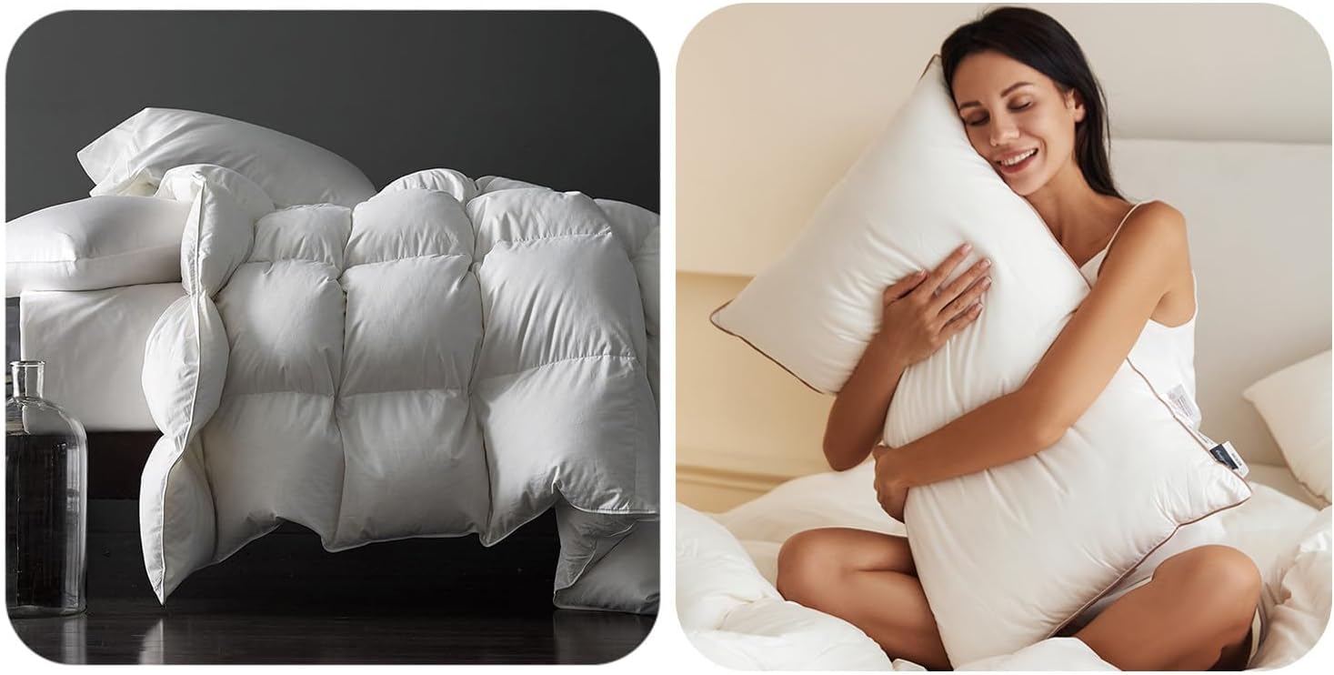 Royoliving 1 King Size All Season Feather Down Comforter