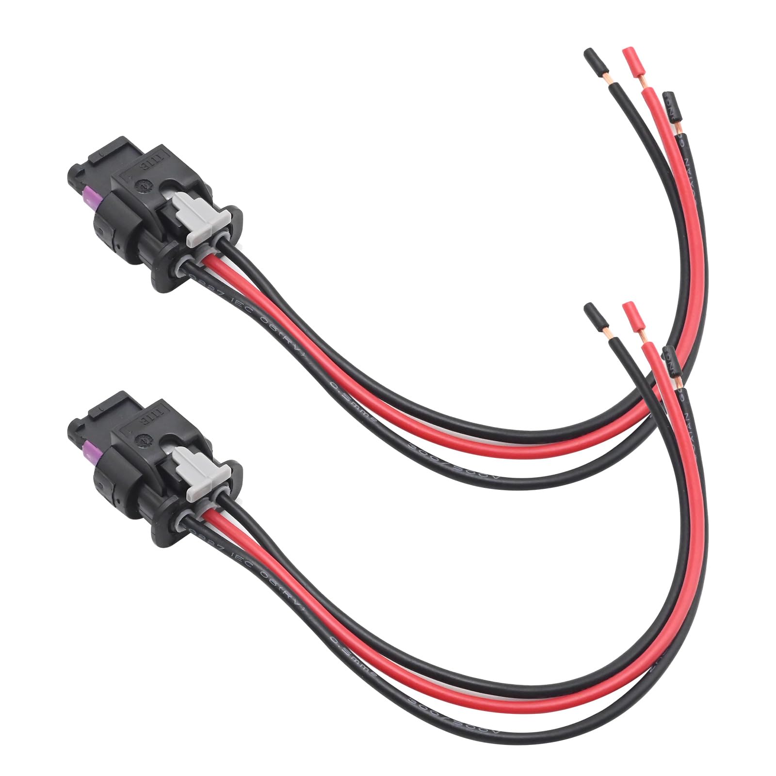 2 sztuki 3-biegunowy czujnik parkowania wtyczka 4F0973703 4H0973703, zamiennik wtyczki pigtail wiązka przewodów adapter 13,5 cm, zamiennik do Skoda Fabia 2010-2013, zamiennik 4H0973703