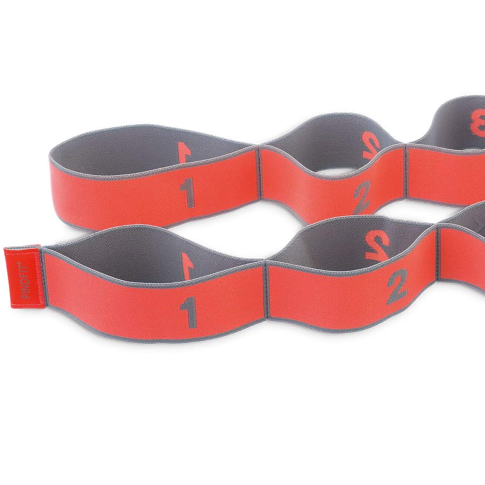 PINOFIT Stretch Band XL - Banda de gimnasia extralarga con trabillas - Banda de resistencia - Banda de fitness - Terapia - Elástica Loop