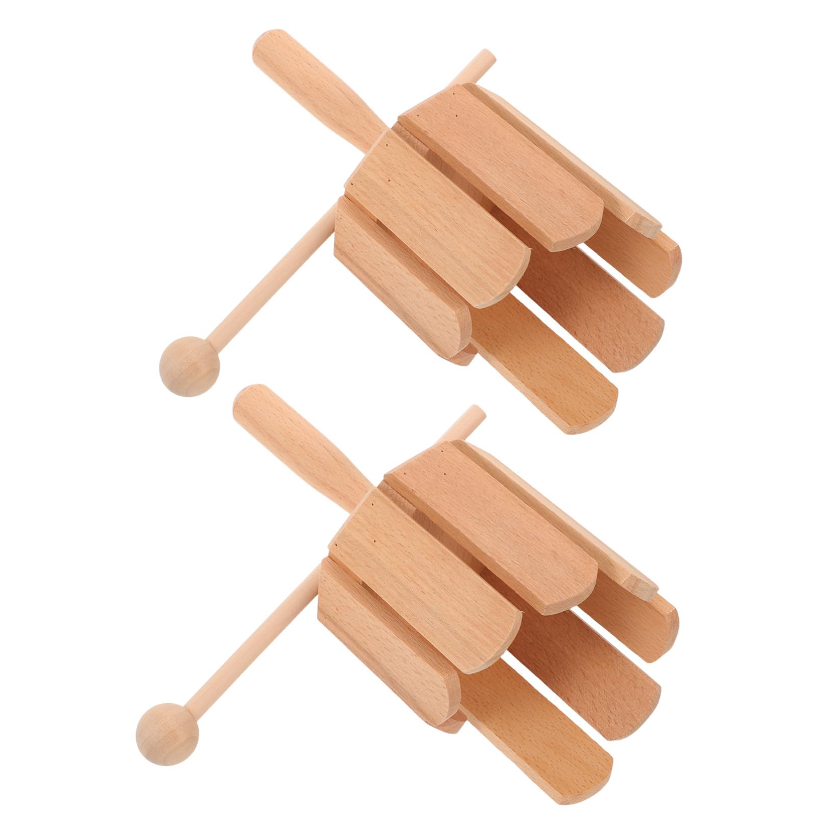 Instrumento Orff de 8 Tonos, 2 Piezas, Madera, Percusión Educativa Infantil