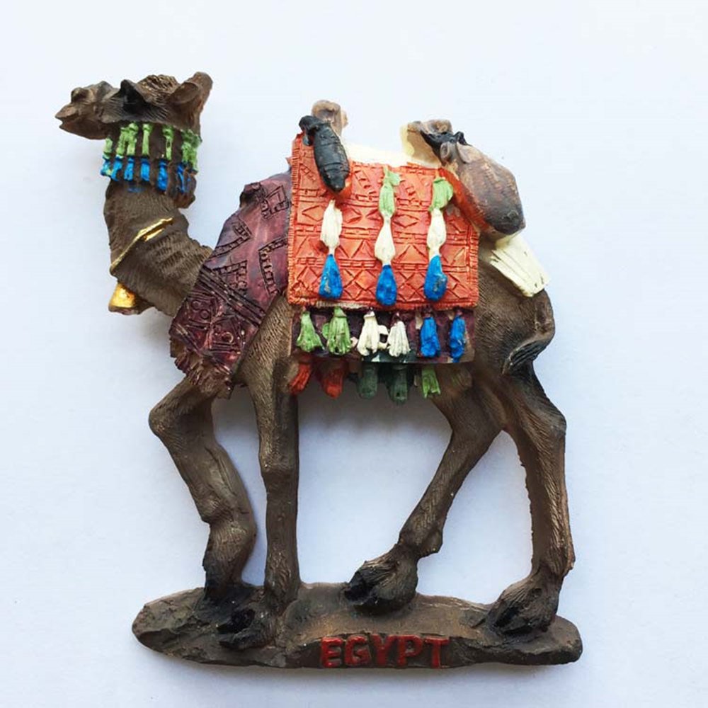 Muyu Magnet Camel 3D Egypt Souvenir Fridge Magnet,Home & Kitchen Decoration Polyresin Craft, Egypt Refrigerator Magnet Sticker
