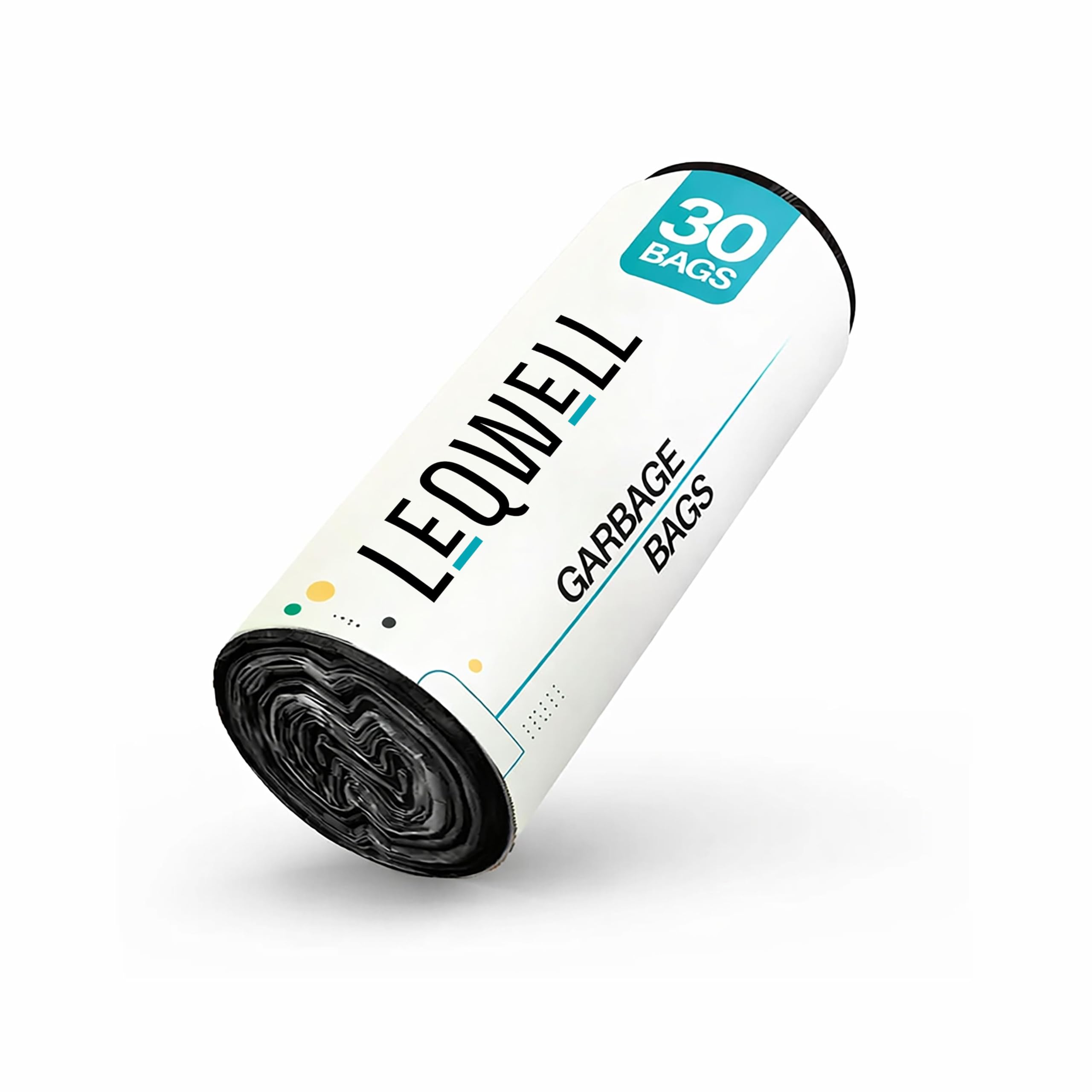 Garbage Bags 30 X 50 Inches | 30 Count | 30 Bags X 1 Rolls | Dustbin Bags, Strong Trash Bags, Leak Proof Dustbin Covers, Black Polythene for Daily Waste, Bin Bags Medium for Kitchen & Home-image-27