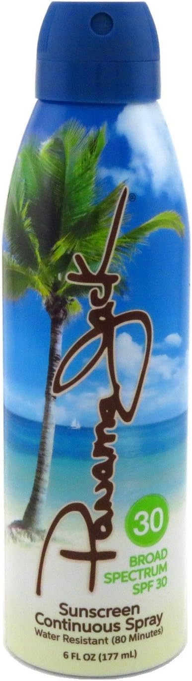 Panama Jack Sunscreen Spray, SPF 30 5.5 oz (Pack of 6)