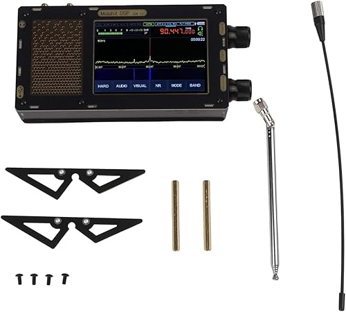 DSP-Radio with 3.5Inch Screen, Portable AM FM Radio Receiver, DSP-Shortwave Radio Receiver 50kHz-2GHz with AM SSB NFM WFM CW Demodulation, Dual