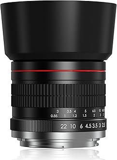 85mm f1.8 Portrait Lens - EF Lens for Canon, Medium Telephoto Lenses for Canon EOS Rebel T8i T7i T7 T6 T6s T6i SL3 SL2 90D 80D 77D 4000D EOS-1D X Mark III/II, 5D Mark IV, 6D Mark II - Black