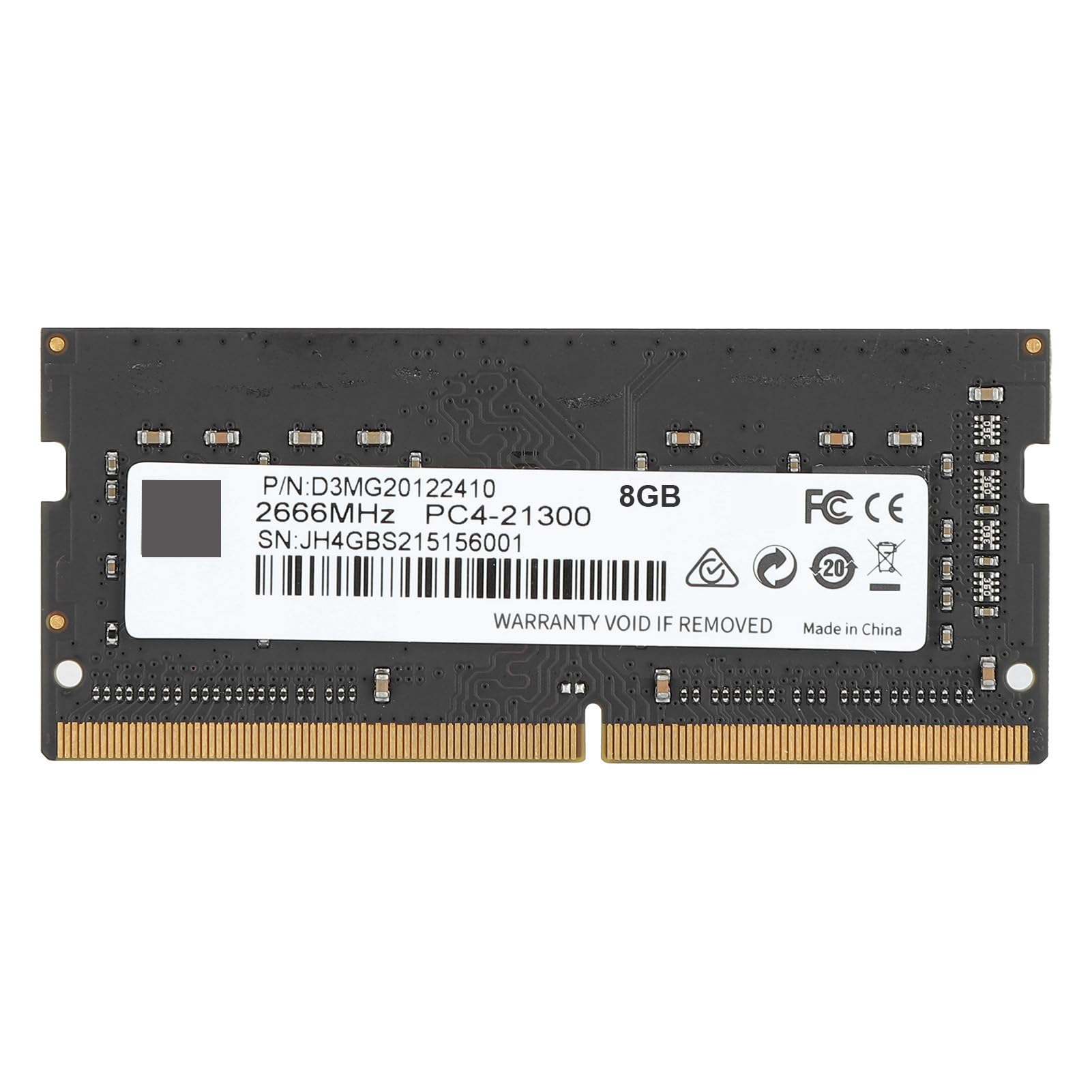 SIXRUN Ddr4 Sodimm Notebook Memory, 8gb 16gb 2666mhz (8GB)