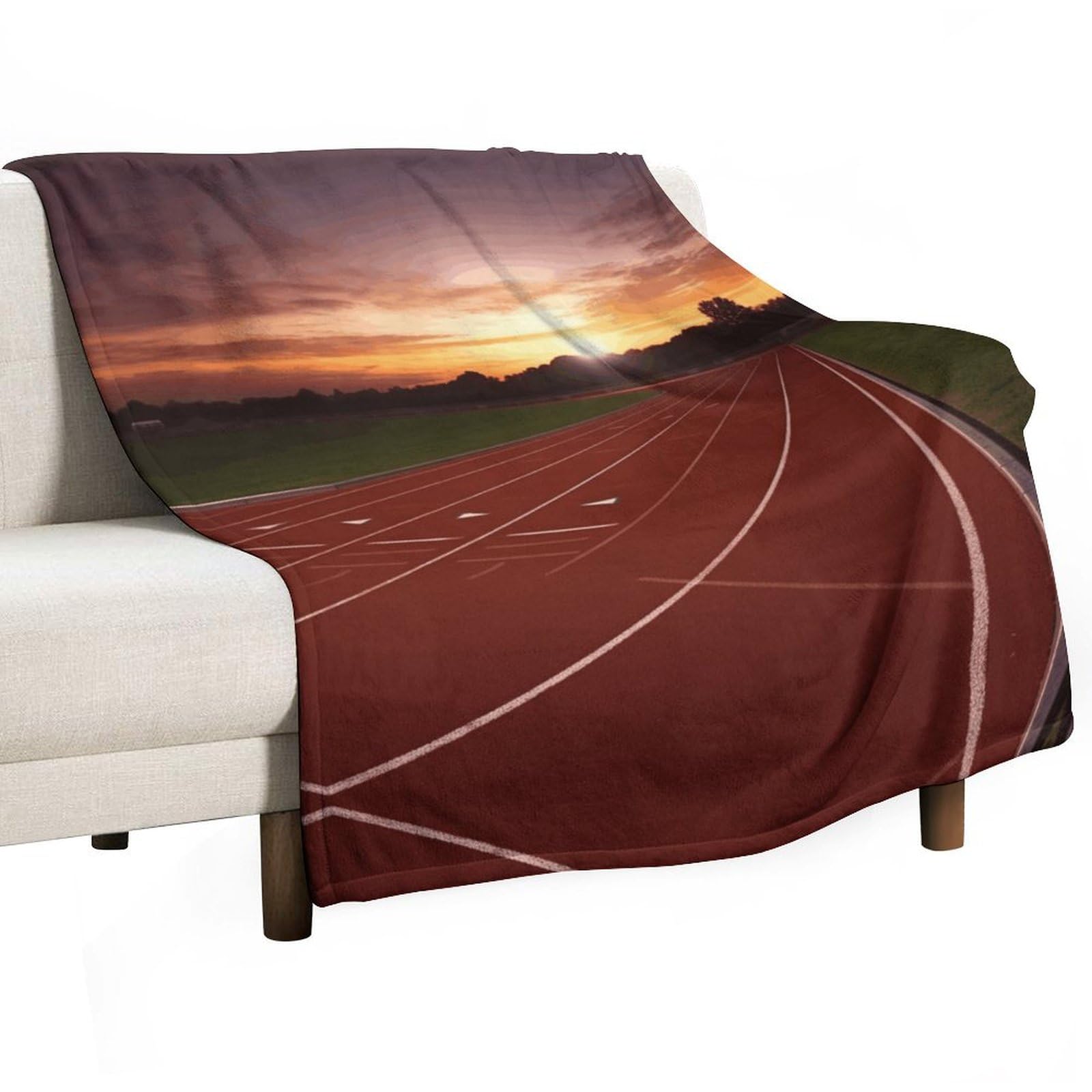 Couverture polaire pour canapé et lit crépuscule léger jeté de lit 177x203 cm