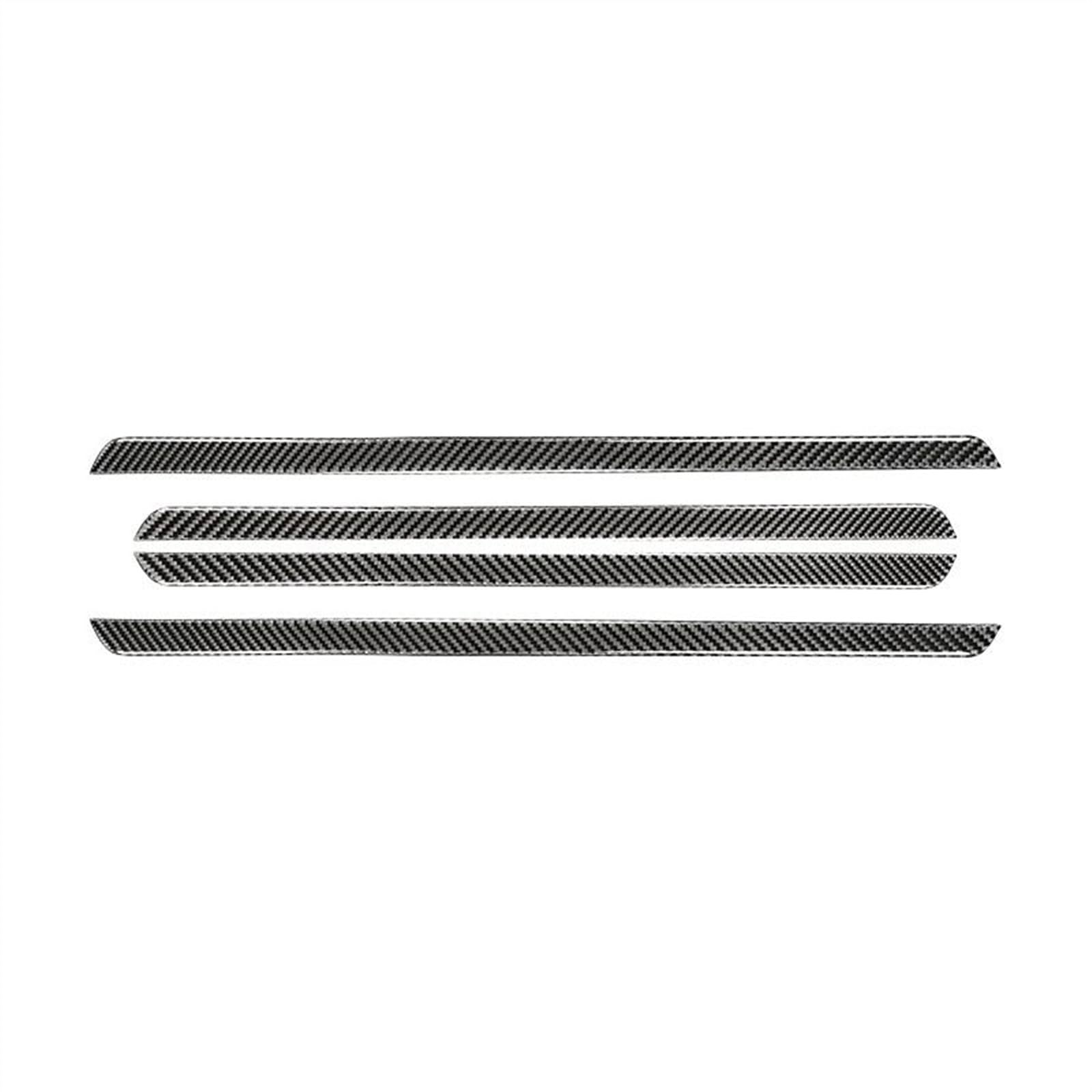 Piwine Black Car Decoration Interior Accessories Inner Door Panel Trim Strip Cover Sticker Decal For Ford For Explorer 2013-2019