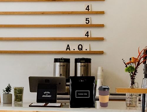 Miniatura 5 de Bolsas de plástico troqueladas para compras con logotipo de agradecimiento de 9 x 12 pulgadas con asas paquete de 50 para mercancía regalos ferias