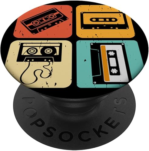 Miniatura 8 de Cinta de cassette Music 70s, 80s 90s Retro Playlist PopSockets PopWallet para MagSafe