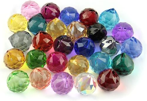 Miniatura 3 de Candelabro de cristal prismas colgantes K9 bola colgante de cristal prisma de vidrio Feng Shui bolas facetadas árbol boda decoración de hotel,