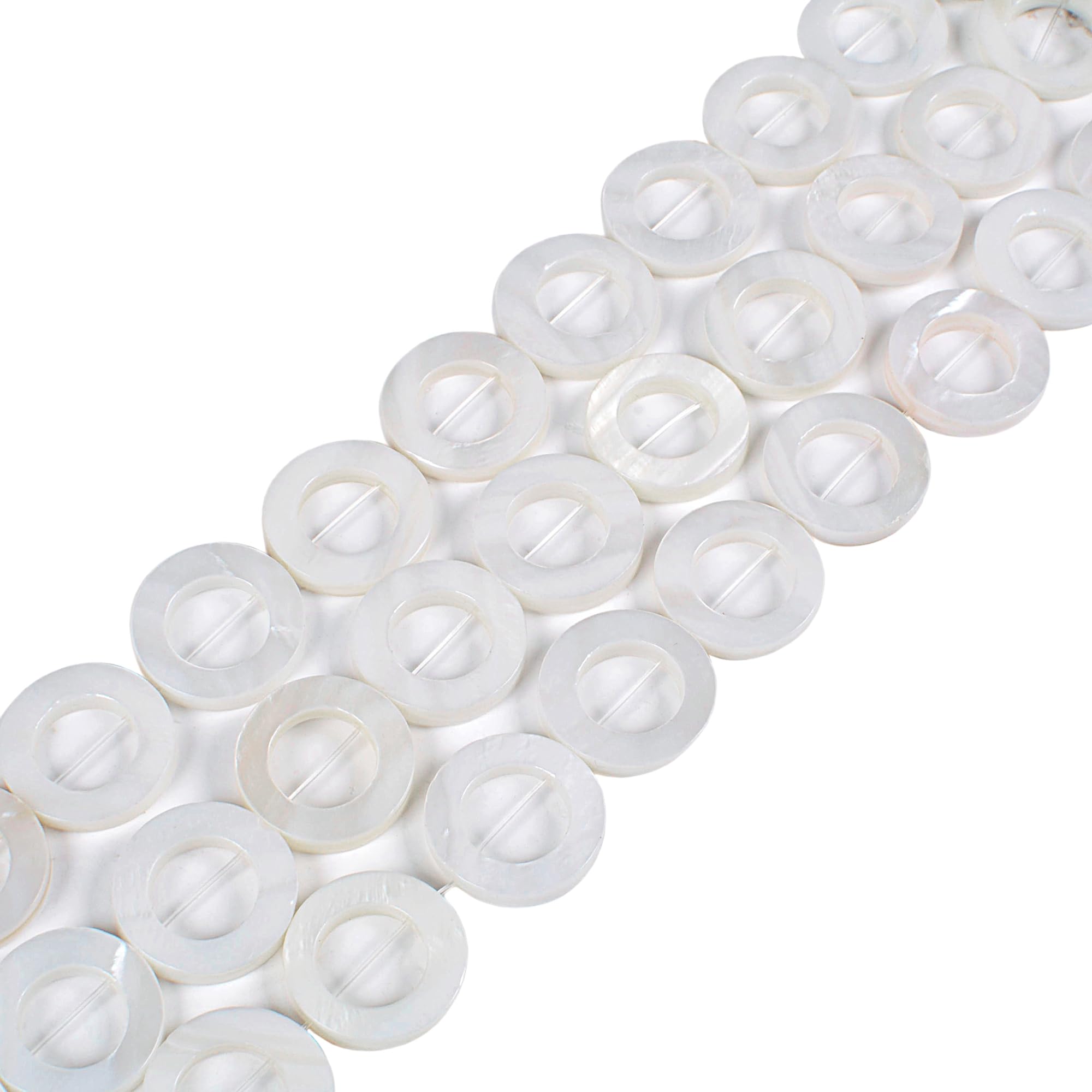 Perles coquillage eau douce 18mm pour réussir vos bijoux faits main