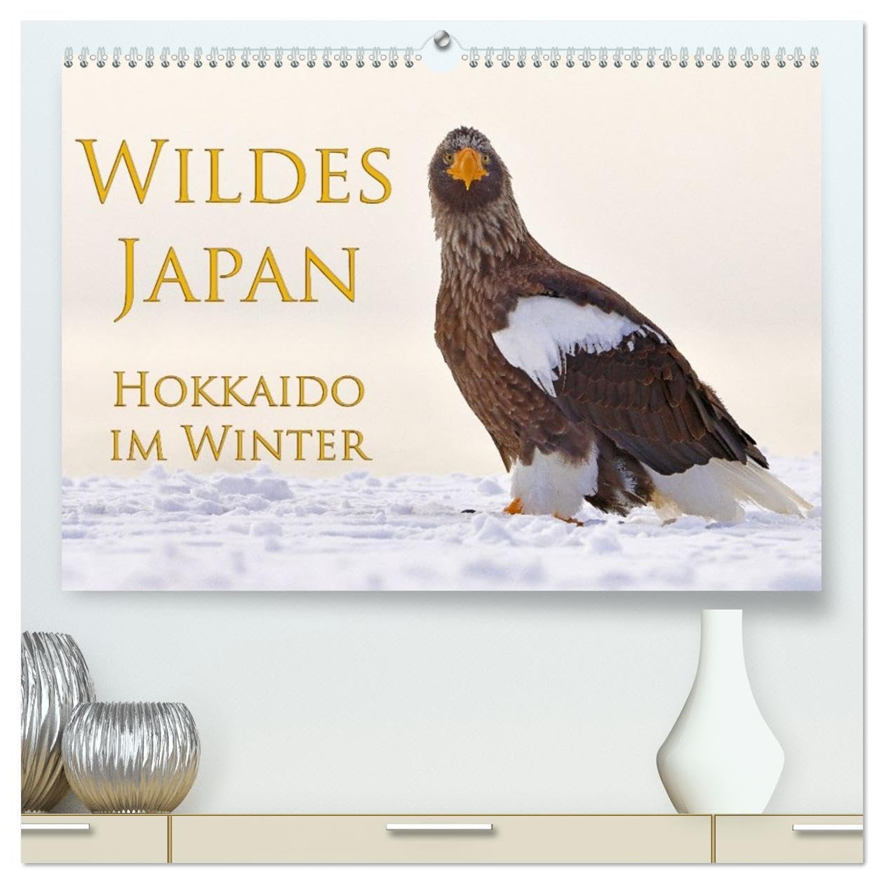 Wildes Japan - Hokkaido im Winter (hochwertiger Premium Wandkalender 2026 DIN A2 quer), Kunstdruck in Hochglanz: Hokkaido im hohen Norden Japans ist im Winter ein weißes Wunderland.