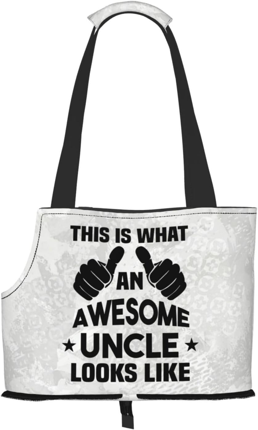 This is What an Awesome Uncle Looks Like Gifts for Men Dog Purse Carrier for Small Dogs