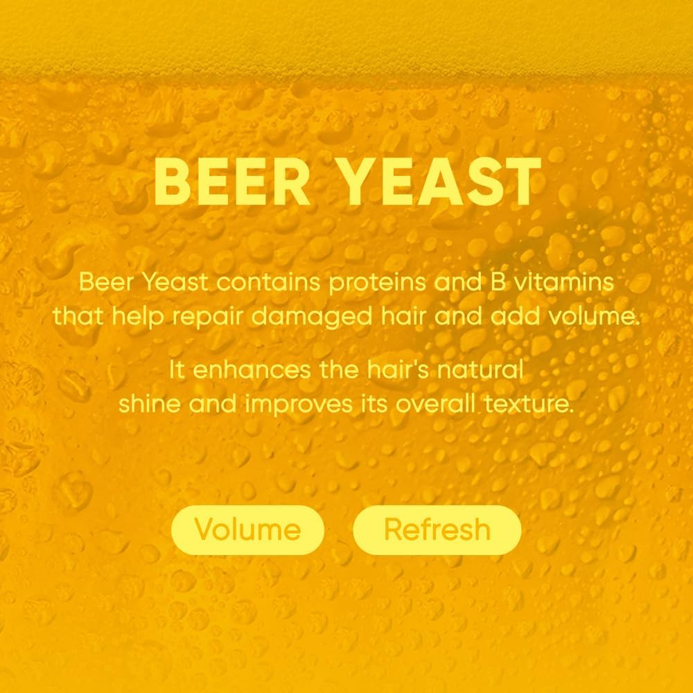 Beer Yeast Shampoo Bar 2.0 - Hydrating & Moisturizing Natural Hair Soap Bar Shampoo for Hair Volume & Scalp Nourishment - Bathing Soap Solid Shampoo for All Hair Types (120g, 4.23oz) - Image 3
